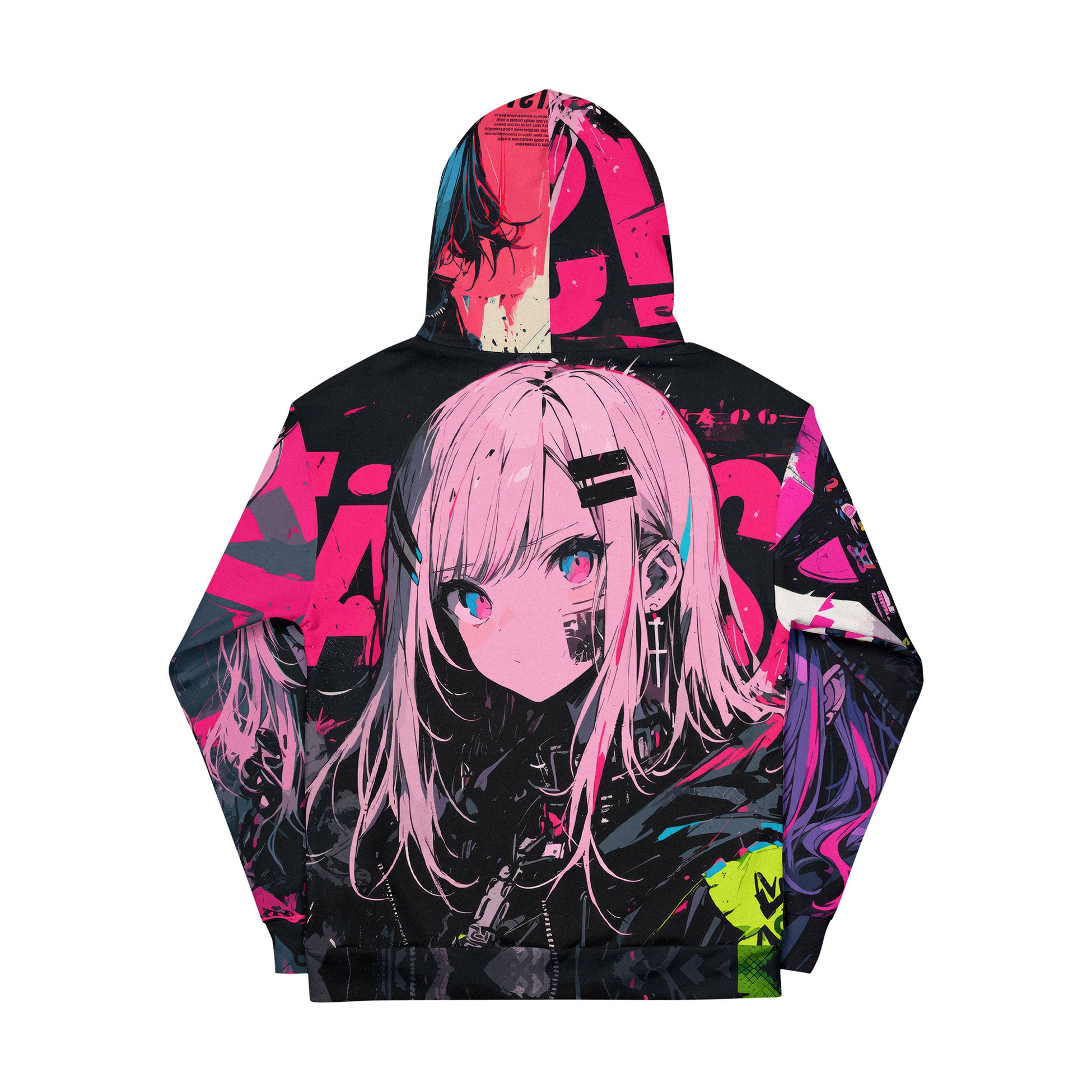 • Limited quantities • Precisely printed, cut & hand sewn • 70% polyester, 27% cotton, 3% elastane • Fabric weight: 8.85 oz • Soft cotton-feel fabric face • Brushed fleece fabric inside • Double-lined hood with design on both sides • Unisex style • Comes with drawstrings • Overlock seams