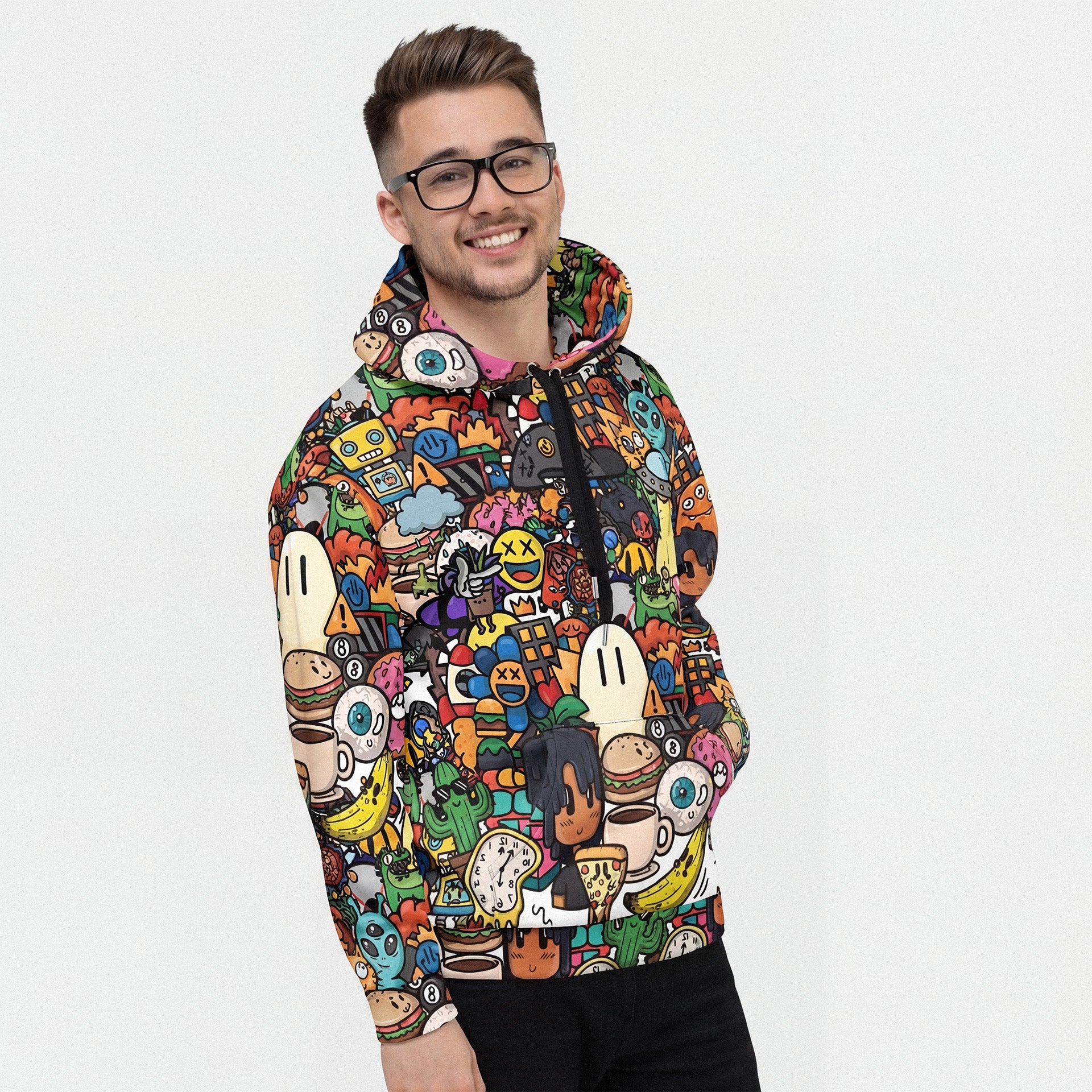 Person wearing a colorful hoodie with cartoon character design on a white background cyberpunk japanvibes animeculture animeaesthetic japananime animeclips kawaii japantrend neonjapan animecity otakuculture animeinspo mangaartist animevisuals animefx japanpopculture animehub animevibes digitalanime mangastyle animepage otakufans animeworldwide japanlife animecontent animecreator animegallery animecore mangavibes animeeditz animevisualart animezone animebuzz animewave otakuworld