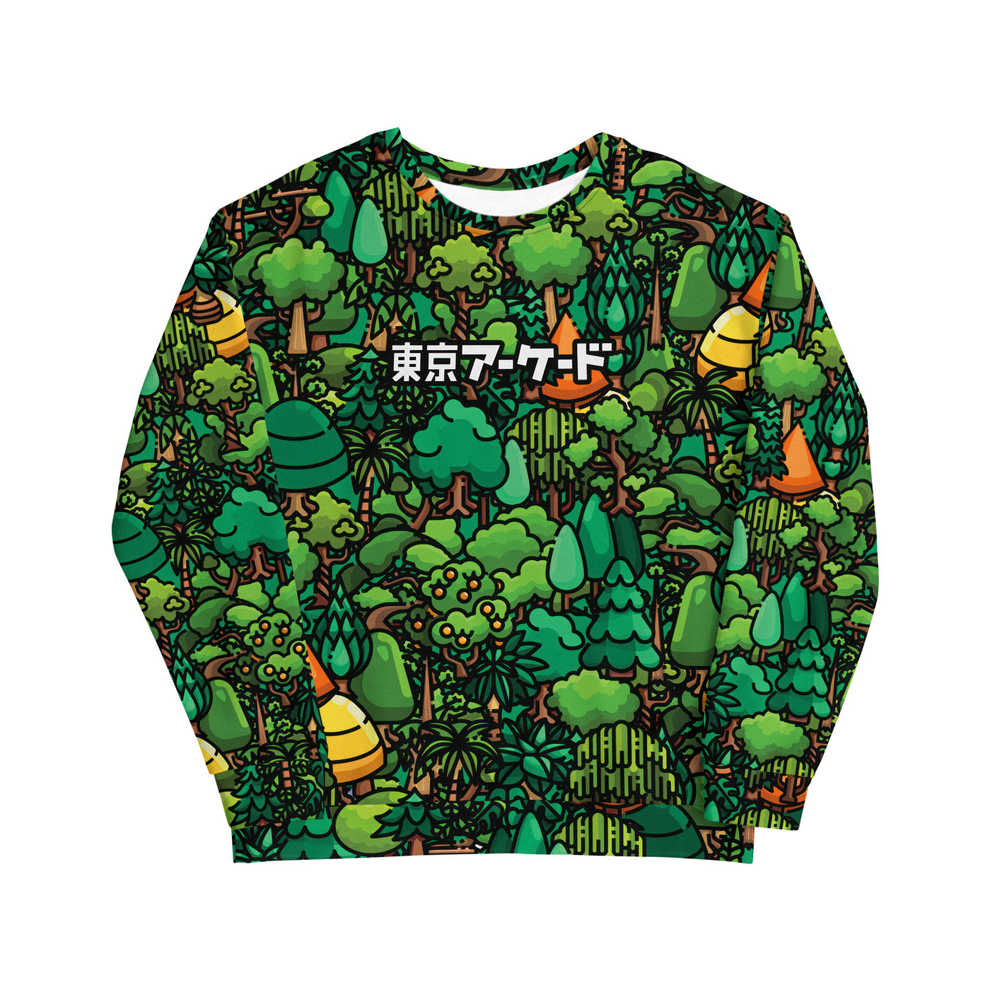 🗼🇯🇵 Sweater concept: Hinoki cypress, also called the Japanese cypress, is native to central areas of Japan. It is slow-growing but will eventually reach 115 feet tall. It has lovely red-brown bark and green leaves. The cones are about half an inch long 🎮🕹️👾