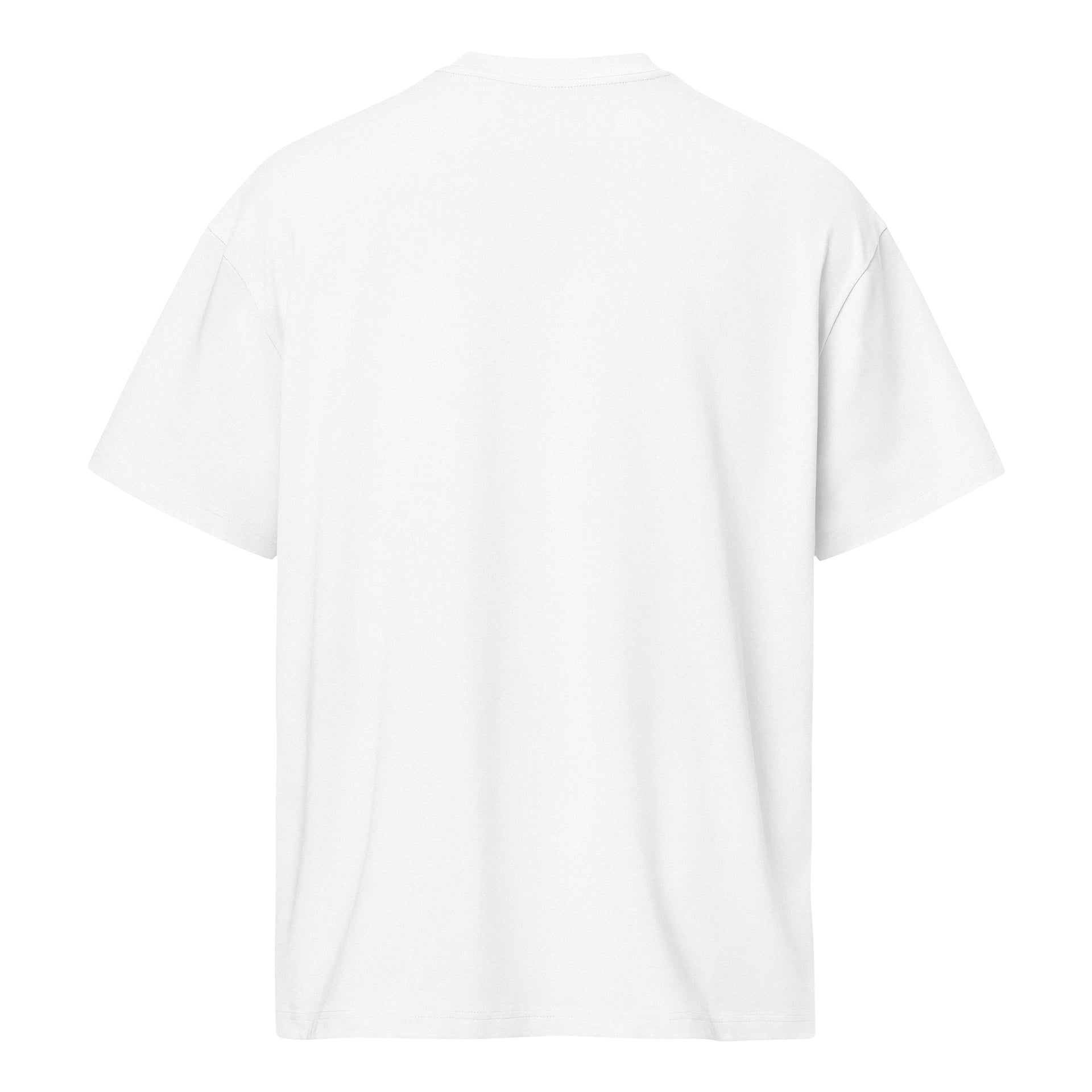 Plain white t-shirt on a white background