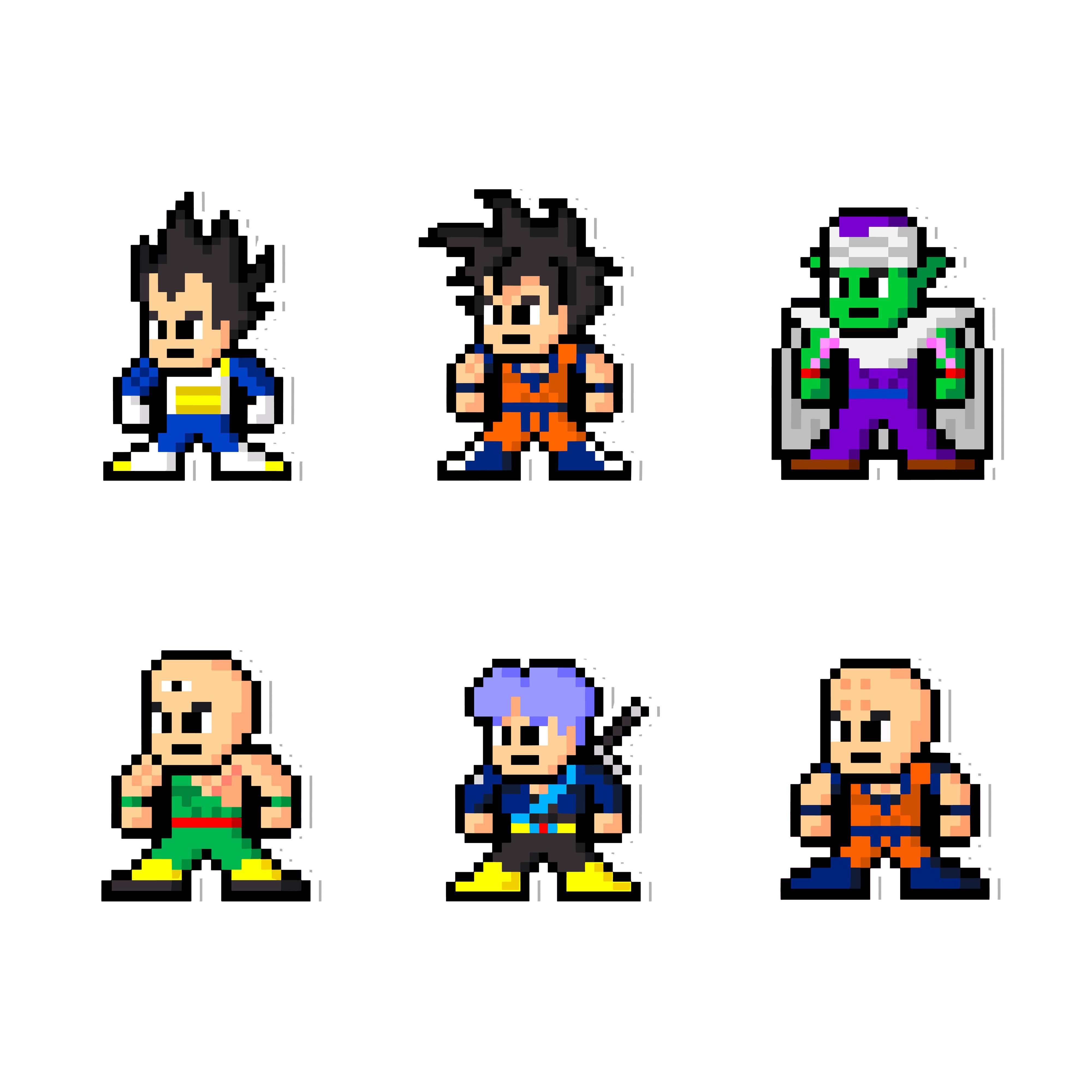 stickers vinyl durable highopacity adhesive quality no bubbles painted surfaces covering reusable dragonball goku vegeta saiyan anime manga kamehameha Pixel Dragons